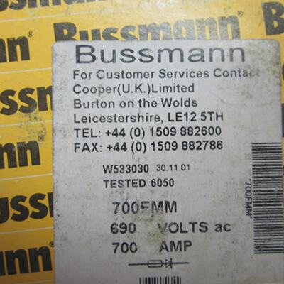 NEU BUSSMANN 700FMM Sicherung 700 AMP