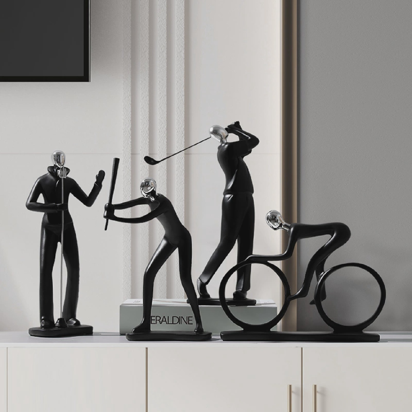 现代简约装饰品摆件客厅酒柜电视柜摆设北欧创意家居办公室小摆件