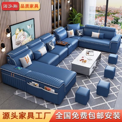沙发客厅2025新款可拆洗大小户型科技布家用现代简约免洗布艺沙发