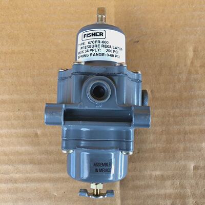 FISHER 67CFR600 PRESSURE REGULATOR 250PSI SPRING RANGE 60PSI