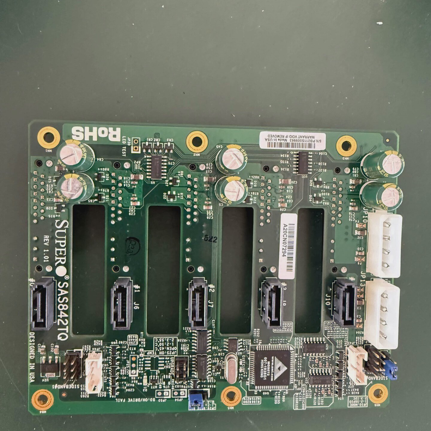 原装超微 5盘位 3.5寸 硬盘背板 SAS SATA SA--议价商品