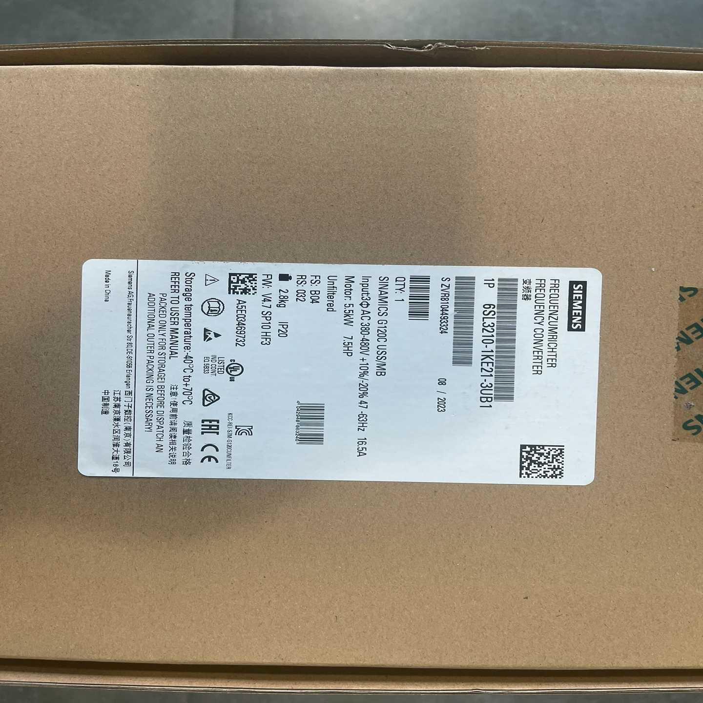 6SL3210-1KE21-3UB1G120C 5.5~询价