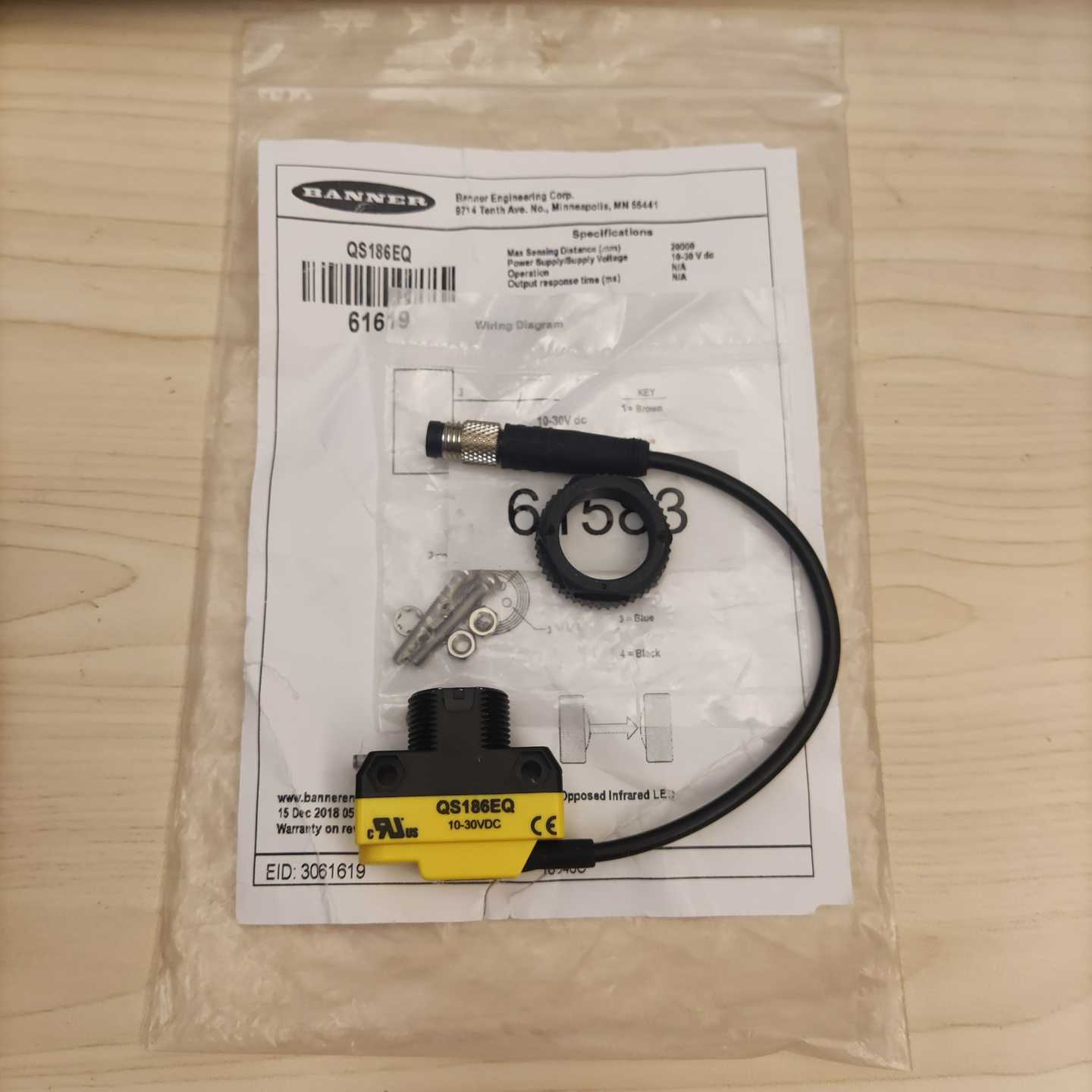 BANNER邦纳光电开关QS186EQ【博航商行】