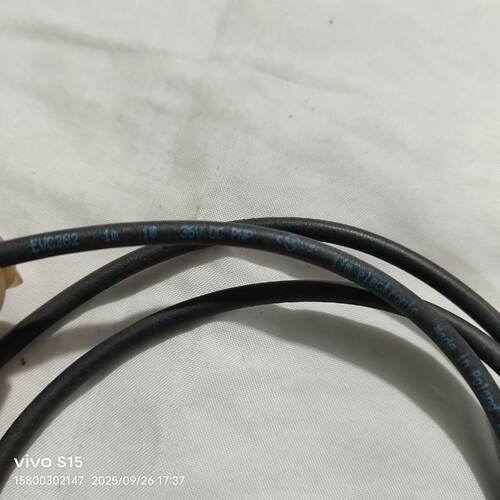 全新易福门IFM连接线，型号EVC282黑色线缆配橙色接头，--议价商