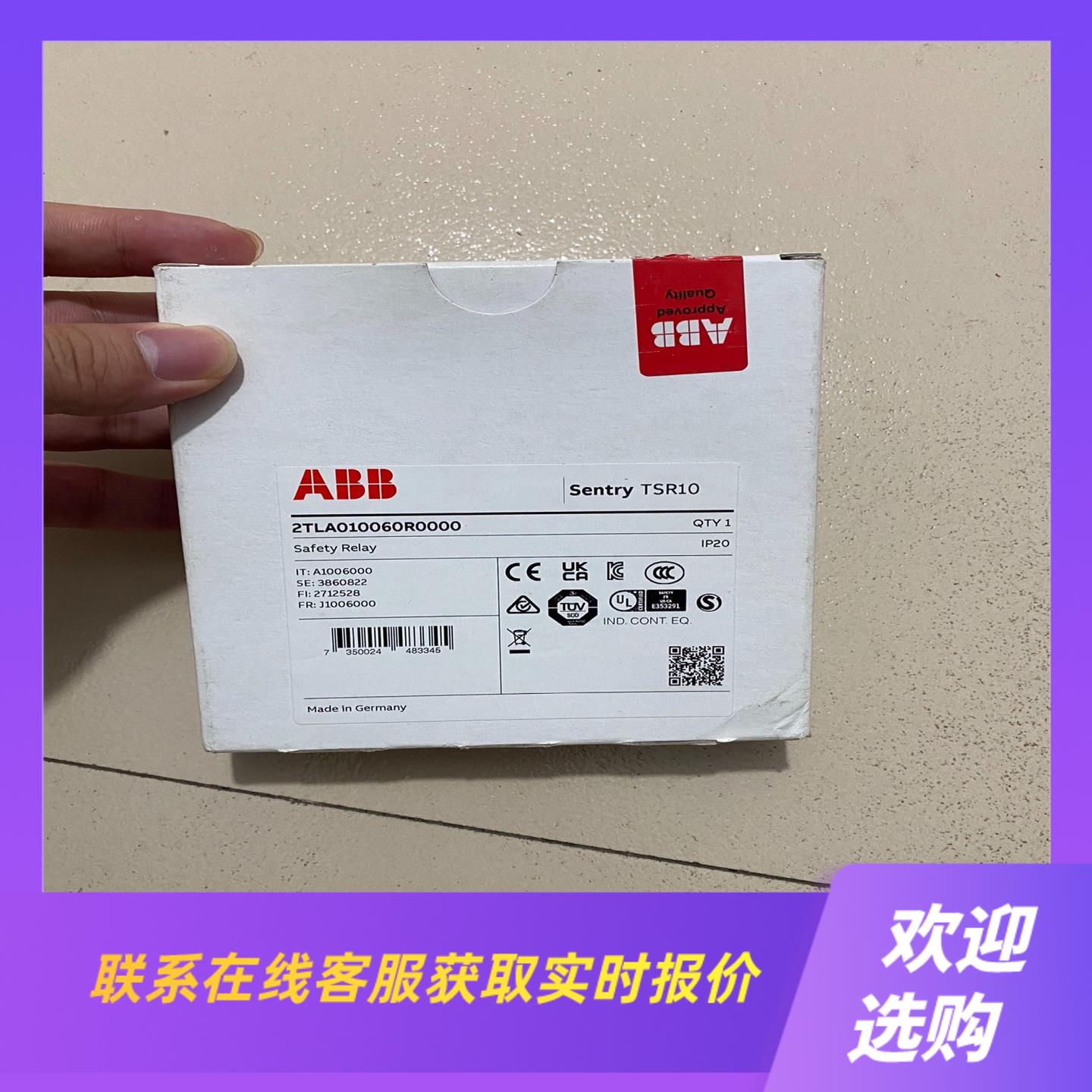 延时安全继电器 Sentry TSR10 24VDC拍前询价下单