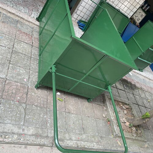 手推车环卫垃圾车家用工地翻斗清洁车人力二轮物业工厂铁皮垃圾桶