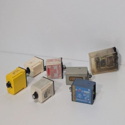 Lotof7AssortedUsedIndustrialTimeDelayRelaysandSign