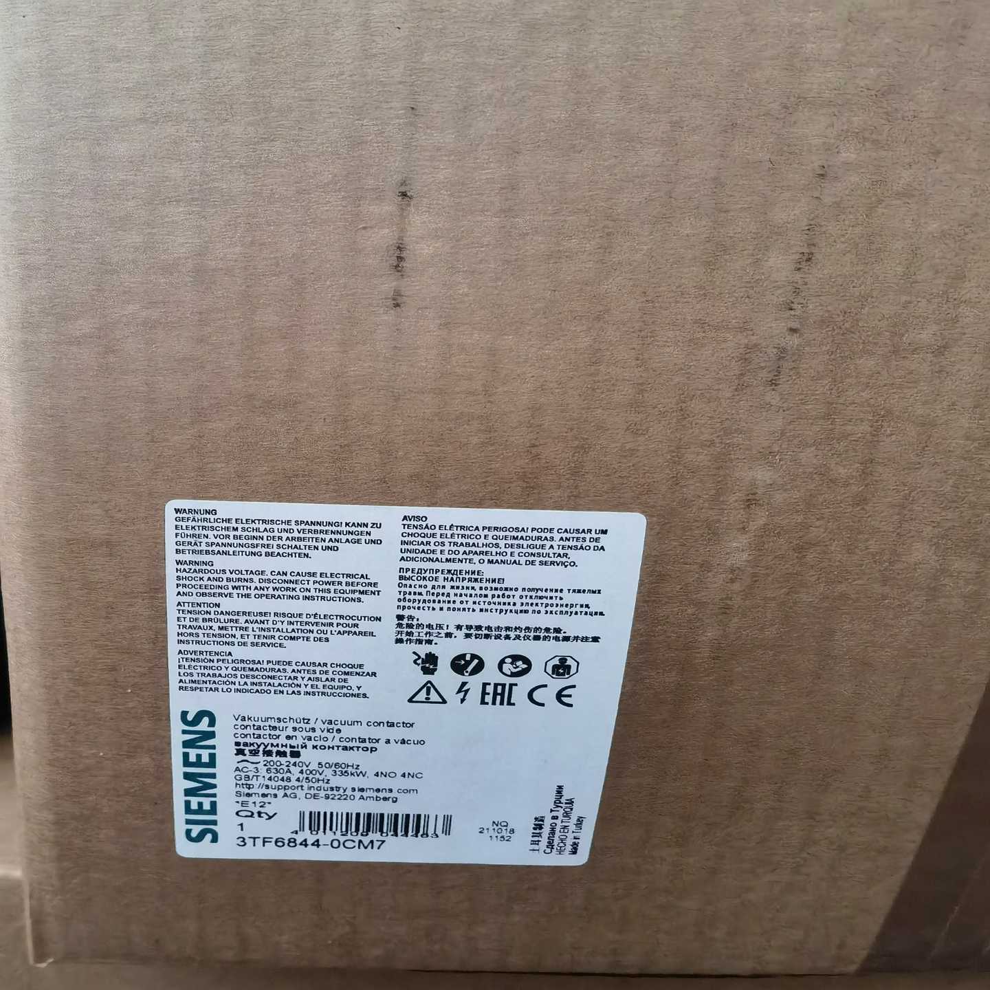 3TF6844-0CM7真空接触器询价