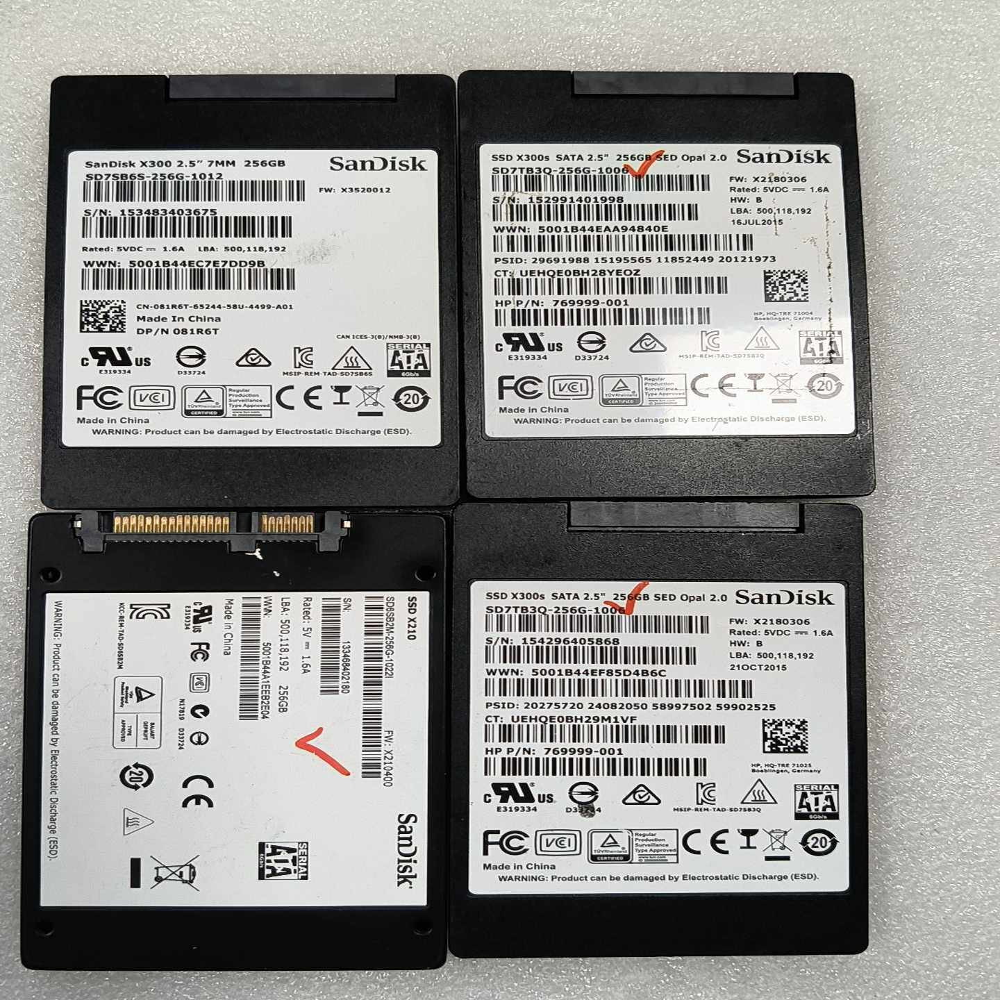 SanDisk256G固态硬盘，2.5寸SATA接口。--议价商品