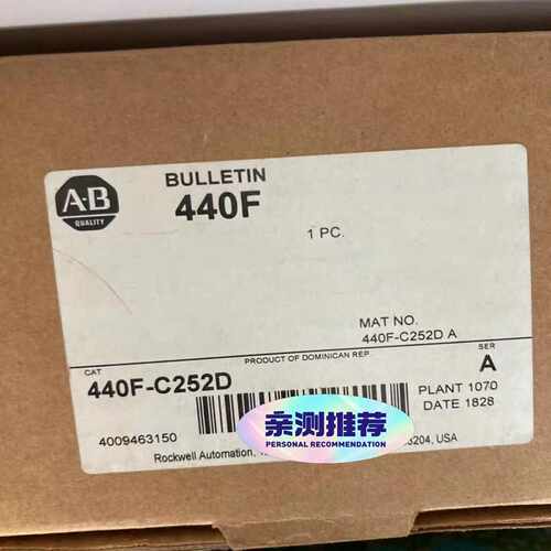 原包装AB罗克韦尔440F继电器440F-C252D适用