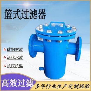 过滤器100 篮式 过滤器除污器管道过滤器立式 直通式 除污器篮式