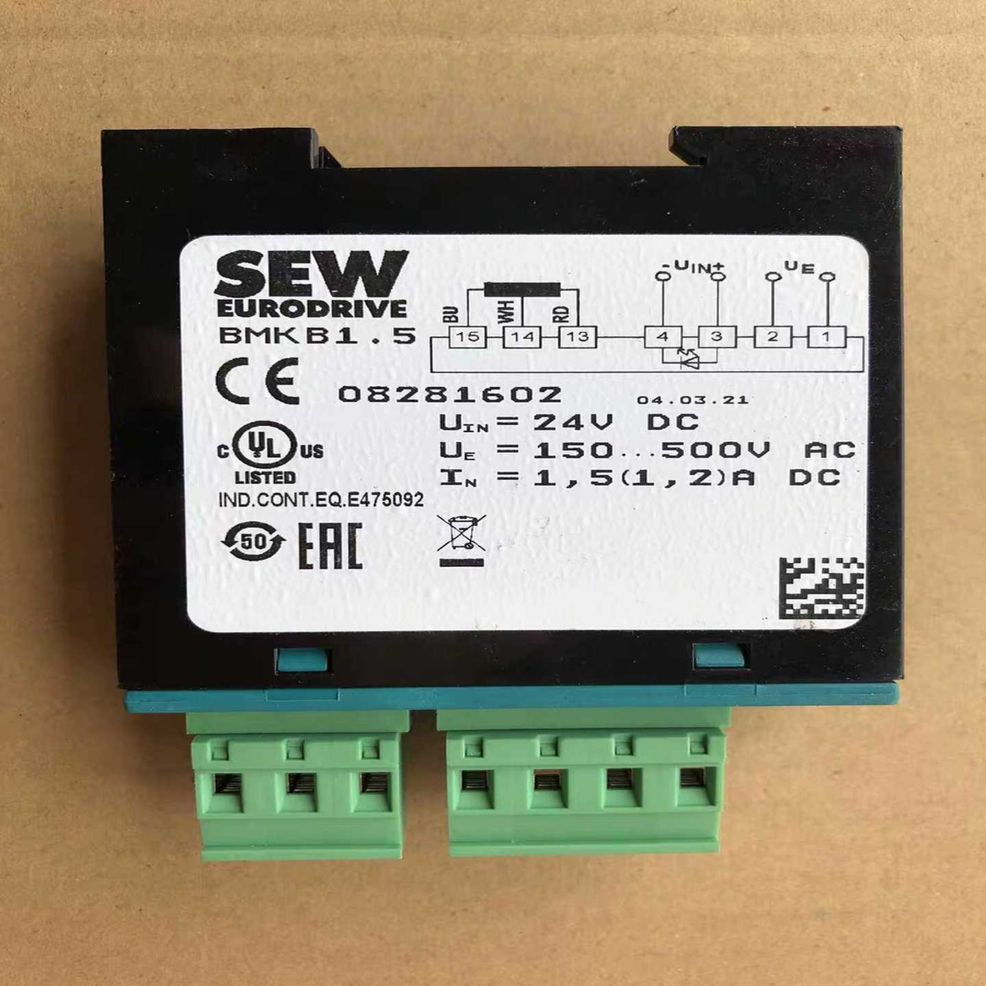 （议价）SEW整流器模块BMKB1.508281602