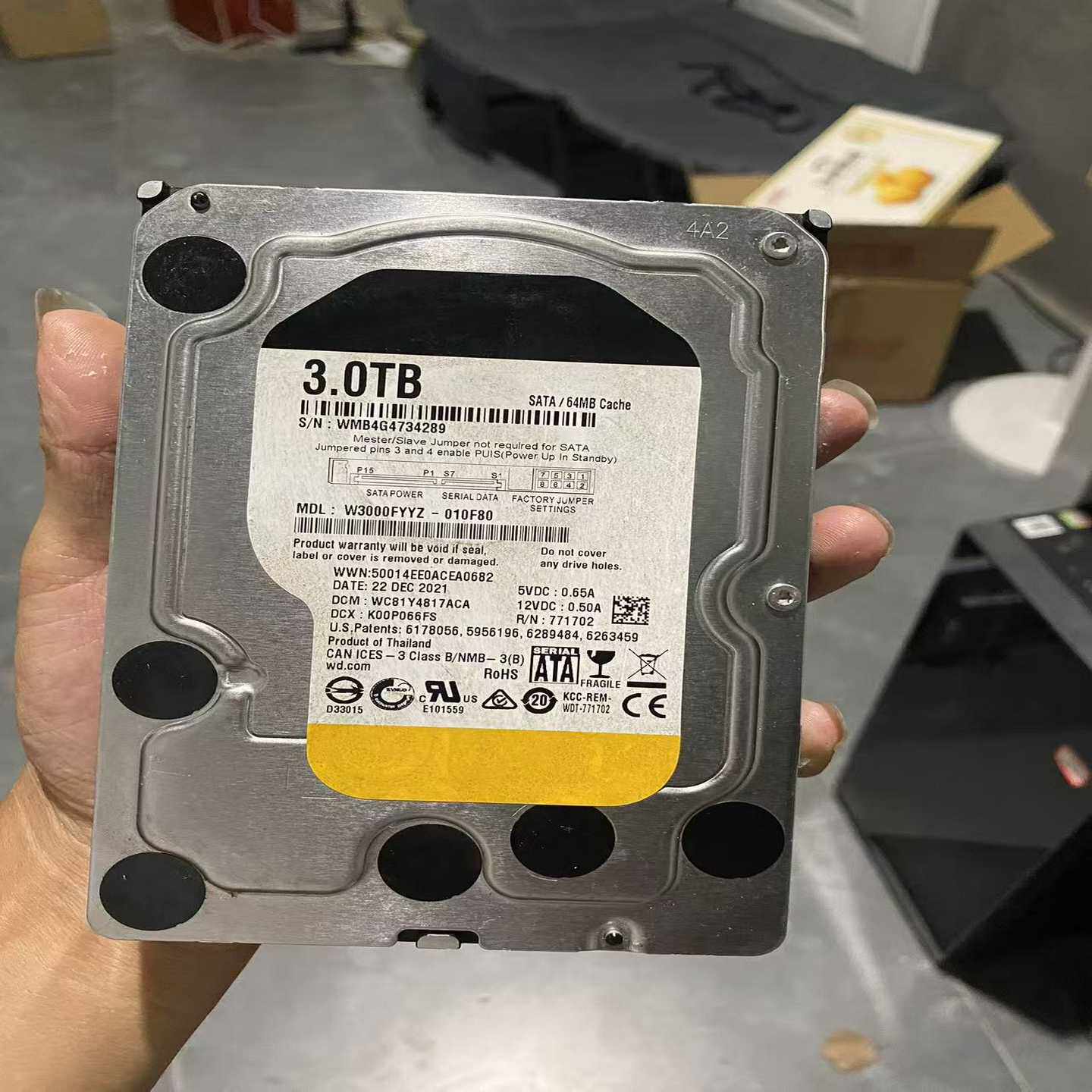 3t西数黑盘，WD3000FYYZ企业级机械硬盘，3t垂直硬--议价商品