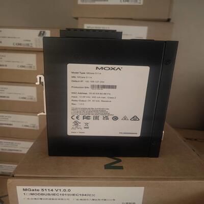 配件MOXA全新 MGate 5114 现货网关  质保5年议价