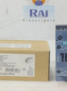 西门子SIRIUS3RT20251BF403POLE110V40A接触器3RT20251BF40免费送