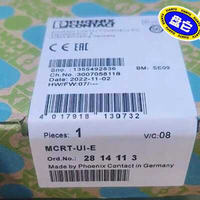 出一款全新的PhoenixContact温度变送器MCRT--议价商品