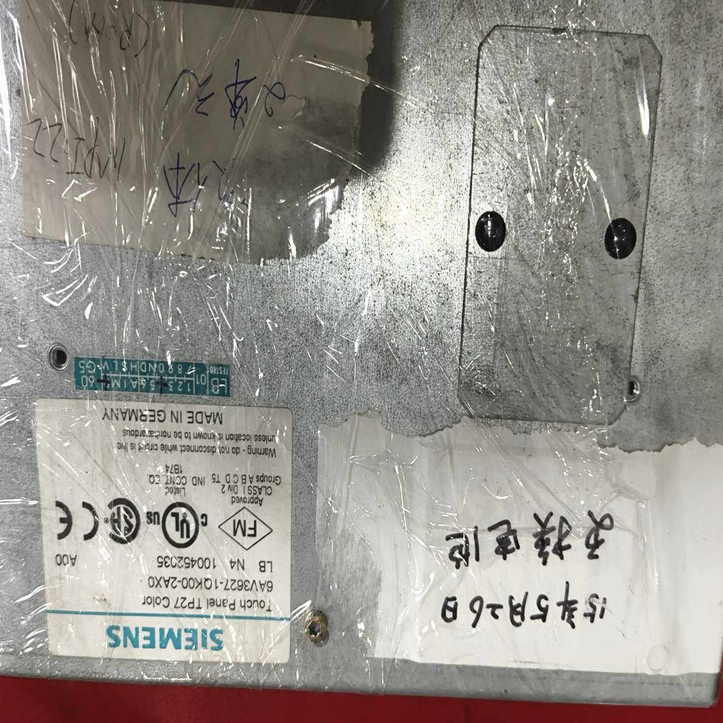 西门子触摸屏，型号6AV3627-1QK00-2AX0，拆机--议价商品