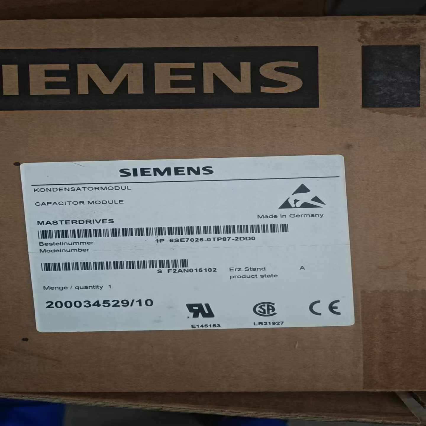西门子MasterDrives电容模块6SE7025-0TP--议价商品