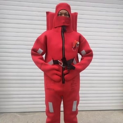 厂家供应船用救生保暖服II型绝热浸水保温服防寒服规格多样