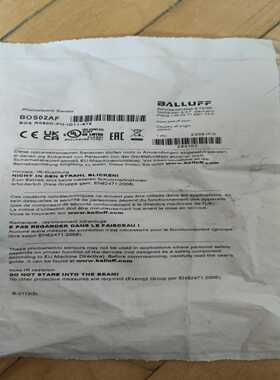 询价~巴鲁夫光电传感器，型号BOS02AF，型号BOS R