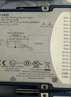 【原装】【NI9425】【32-通道24V数字输入模块