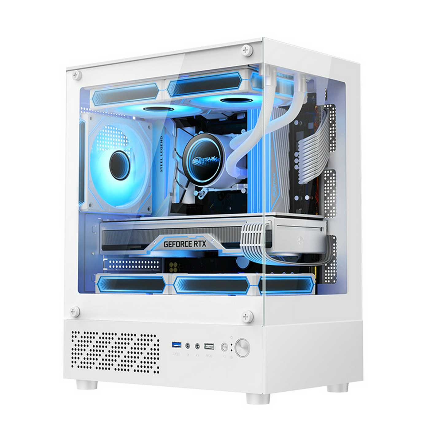 Sumax/迅钛 无立柱全景房MINI电脑机箱台式主机max水冷侧透