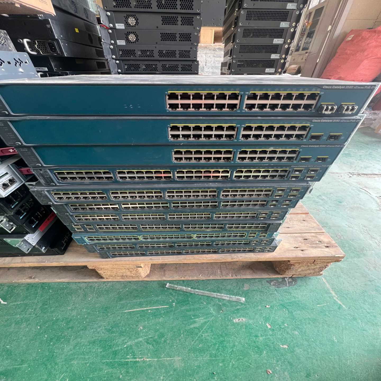 议价思科CiscoWS-C3560V2-24PS-S24口百现货/维P修