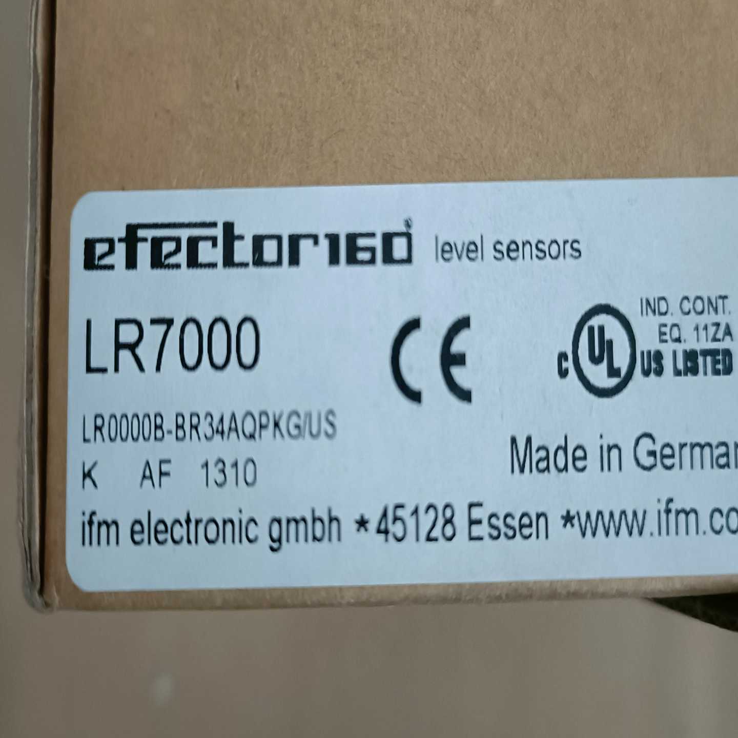 IFM液位传感器LR7000未拆封实物图片询价