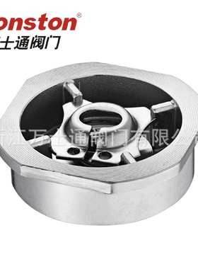 止回阀H71H静音处理304316对夹式不锈钢单向阀手动升降式止回阀