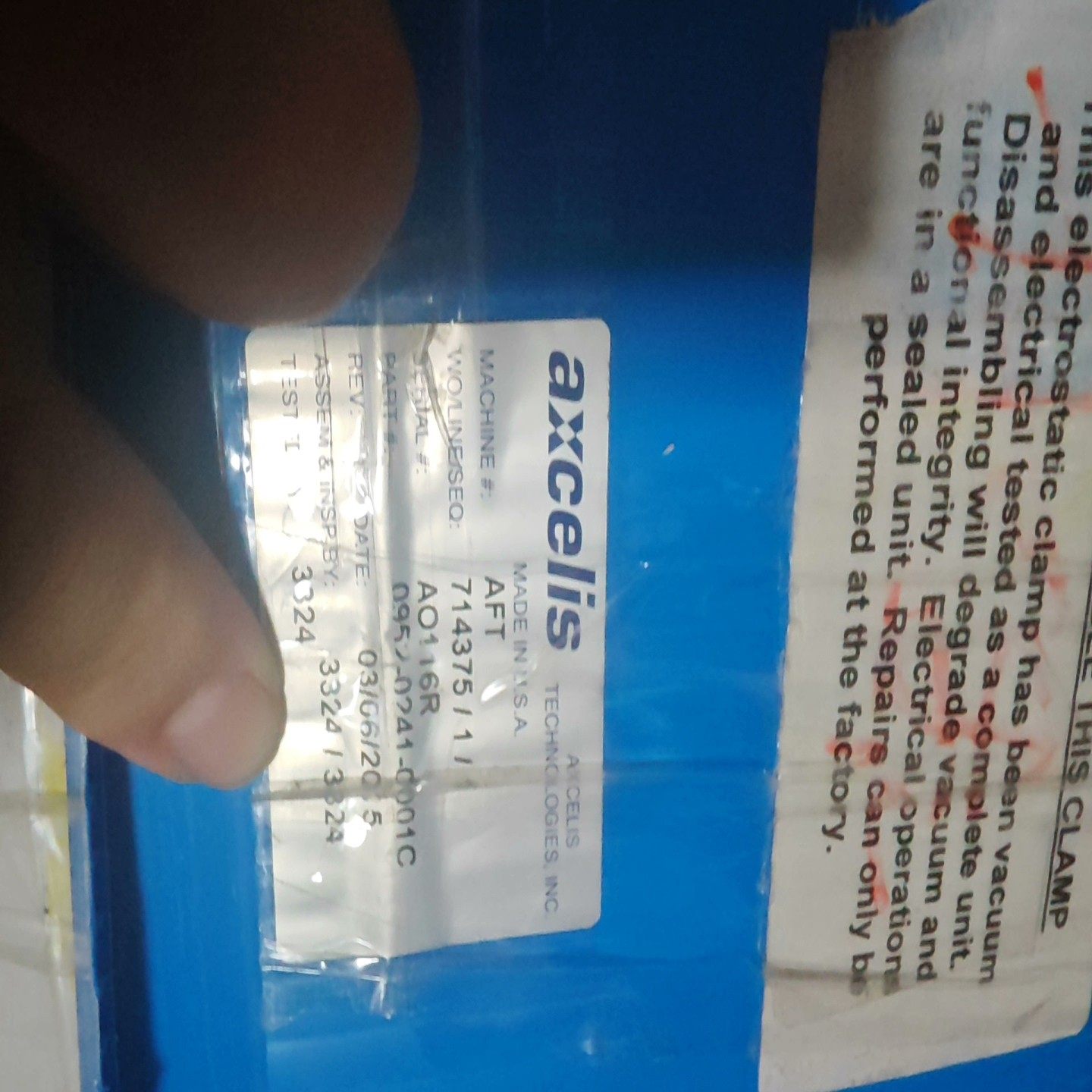 【请询价】半导体 AXCELIS 0952-0241-0001C 部件