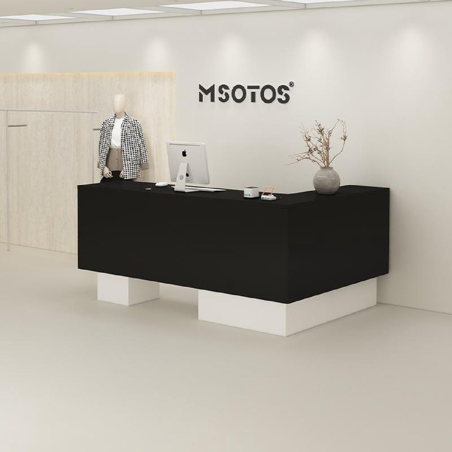 香港包邮到家转角收银台服装店小型多功能中岛台L型吧台桌美容院