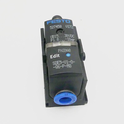 FESTO SDE5V10Q6PM8 DRUCKSENSOR 527458 used