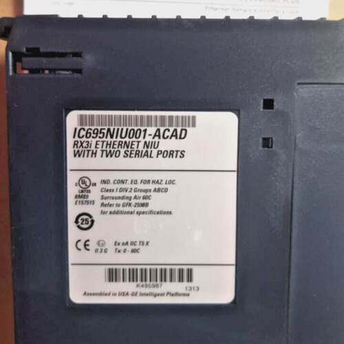 1PC GE FANUC IC695NIU001ACAD PACSystems RX3i Ethernet NIU Wi