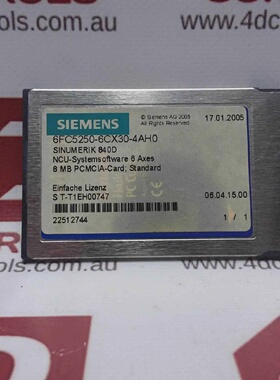 议价6Fc52506Cx304Ah0    Sinumerik 840D Cnc Sw 65 Used Upp适