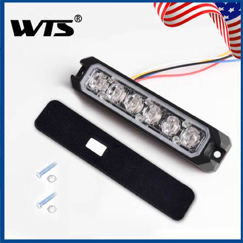 新款6LED爆闪灯5线同步功能货车卡车侧边灯汽车频闪大功率警示灯