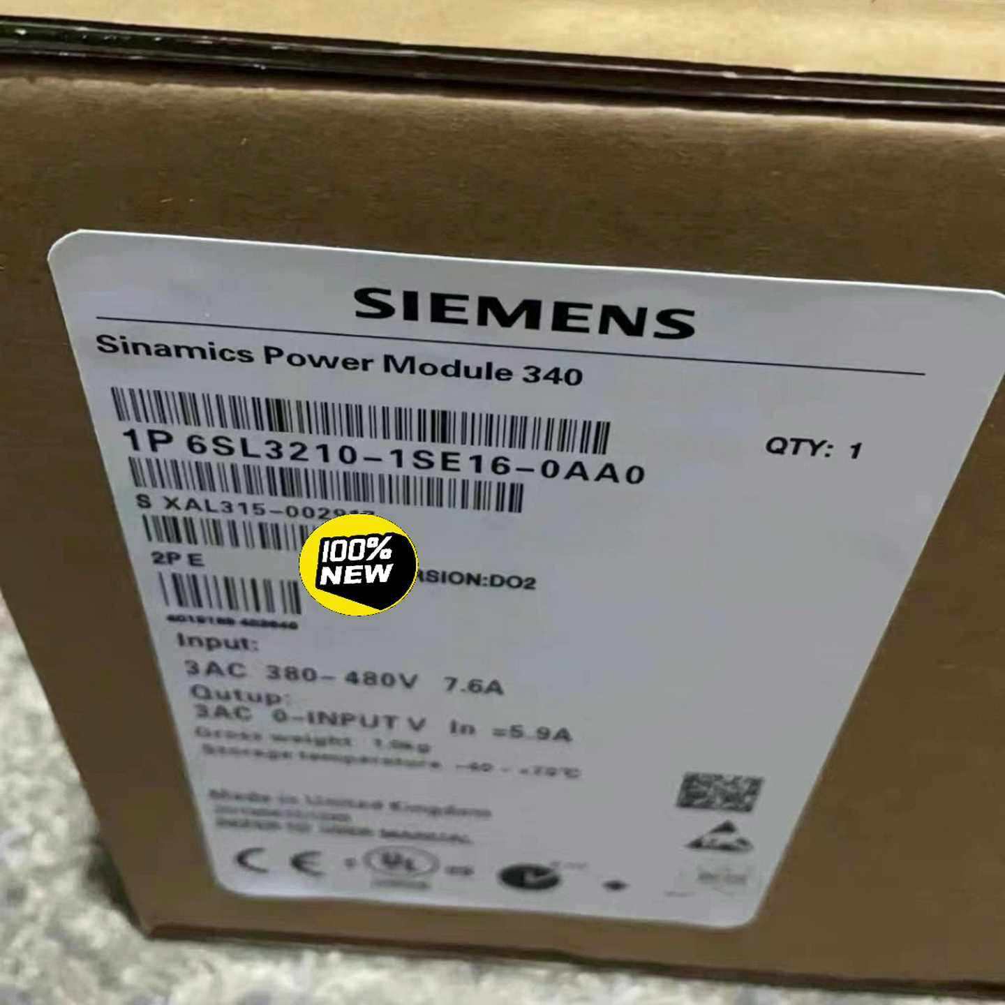 6SL3210-1SE16-0AA0西门子全新S120变频器--议价商品