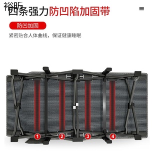 yy午休折叠床单人办公室家用行军陪护床简易便携躺椅午