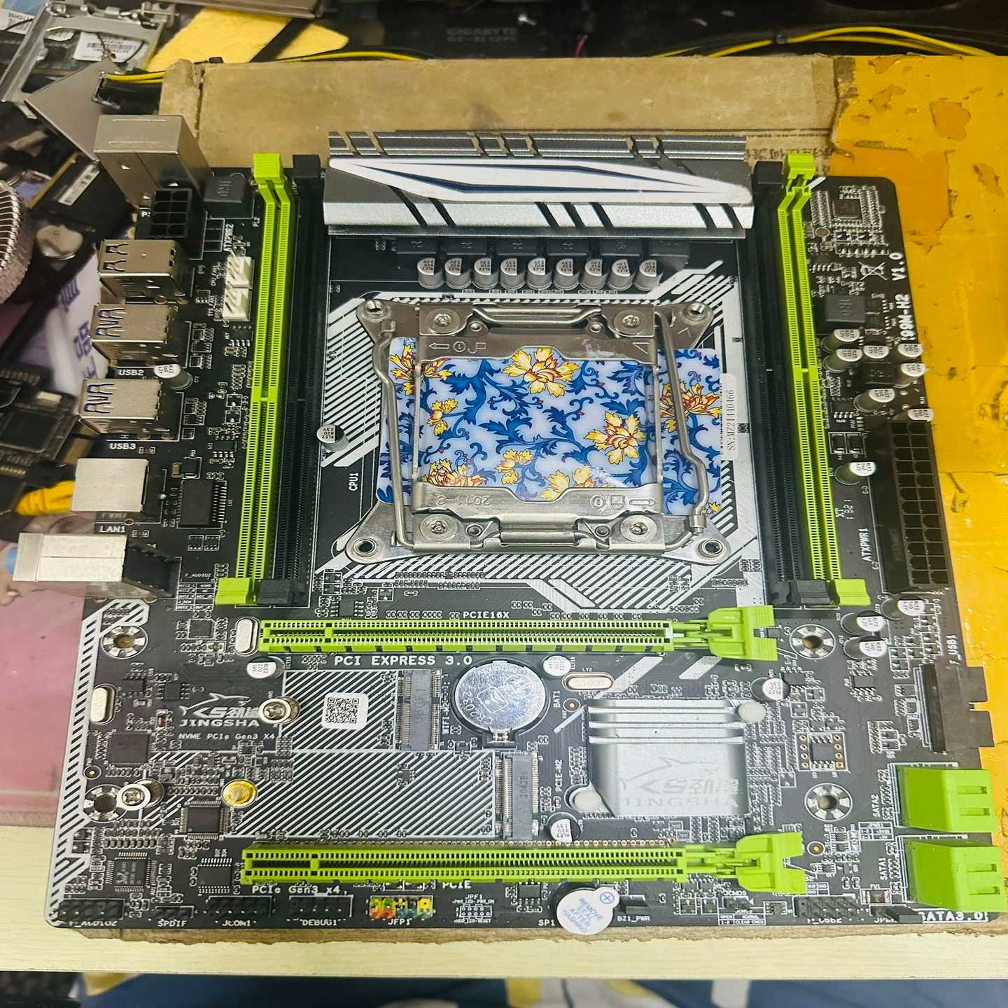 议价劲鲨X99M-H2拆机不触发坏板无修