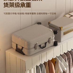 折叠简易衣柜家用卧室出租房用 收纳柜结实耐用全钢架布衣橱免安装