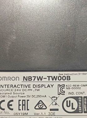 议价NB7WTW00B欧姆龙触摸屏拆机件功能完好测