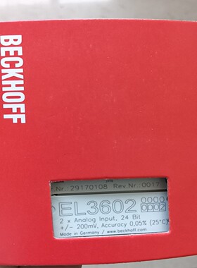 【请询价】BECHHOFF倍福模块EL3602-0002 全新原装正品