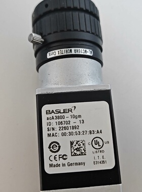 巴斯勒工业相机acA380010gm议价