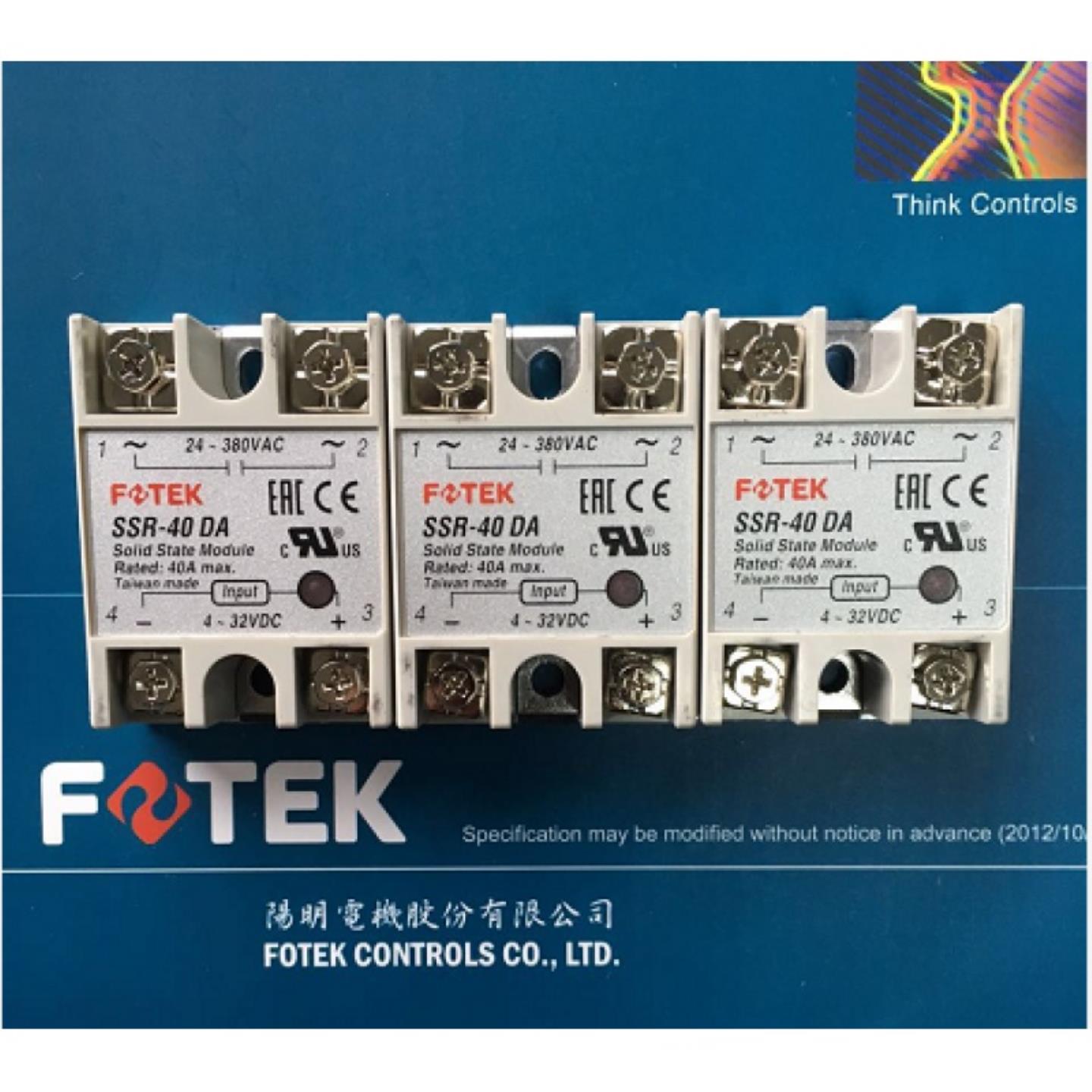 原装正品 SSR-40DA台湾阳明FOTEK固态继电器询价