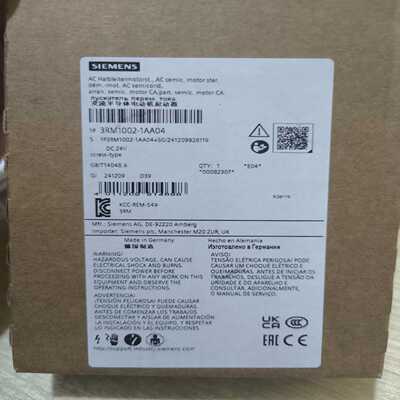3RM1002-1AA04西门子电动机起动器全新原装正品