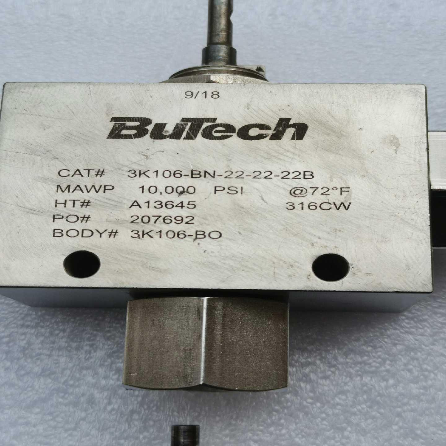 BUTECH超高压阀，实图询价