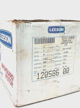 NEW LEESON 120586.00 WASHGUARD MOTOR 1740 R.P.M. C145T17WB3E
