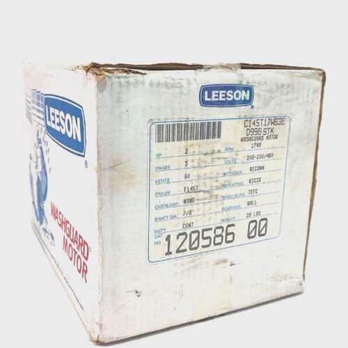 NEW LEESON 120586.00 WASHGUARD MOTOR 1740 R.P.M. C145T17WB3E