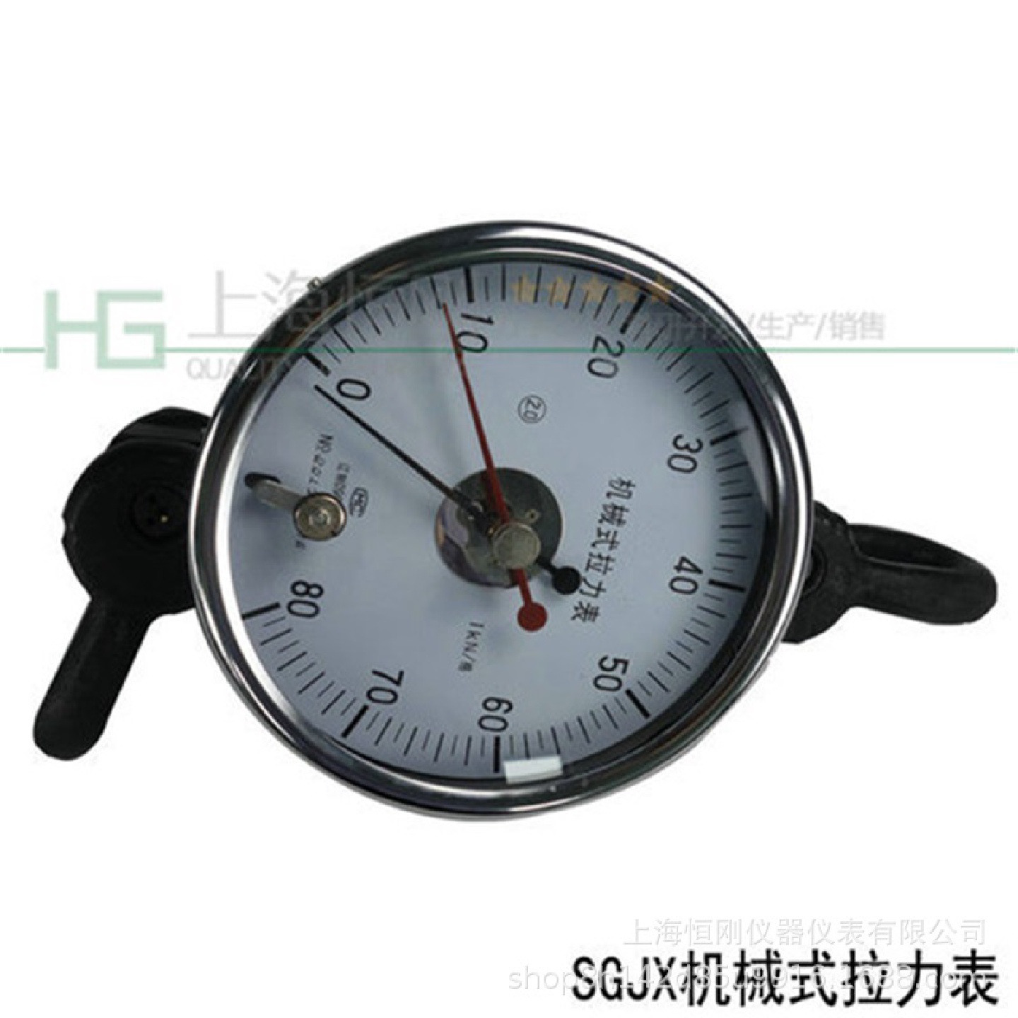 100T地质钻探测力计机械式表盘拉力计钢丝绳承受拉力指针测力仪