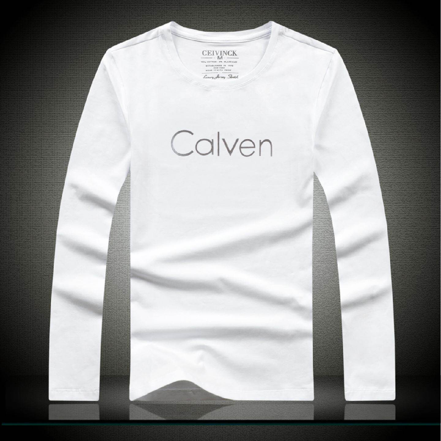 秋季恤男长袖圆领莱卡棉修身款潮流韩版体恤打底衫欧洲站潮男装简