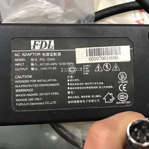 适用于LCOD 24V2A 2.5A电源线FDL-1204A 4针三针
